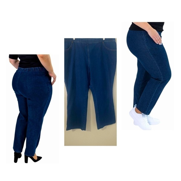 Just My Size Women’s Plus Size Petite 3X (22W/24W) Elastic Waist Pull-On Pant - Picture 1 of 6